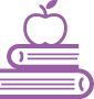 Apple on books icon