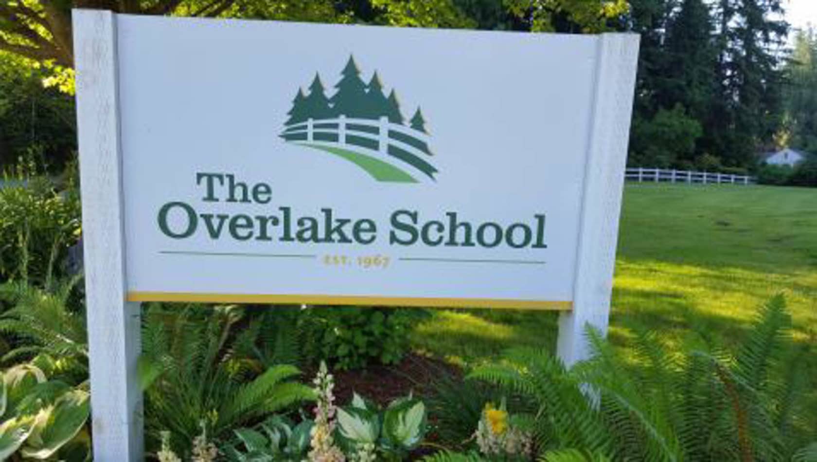 The Overlake School sign