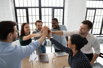 Group High Five.