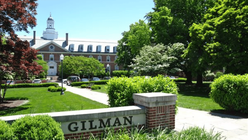 Photo of entrance to Gilman School in Baltimore, MD