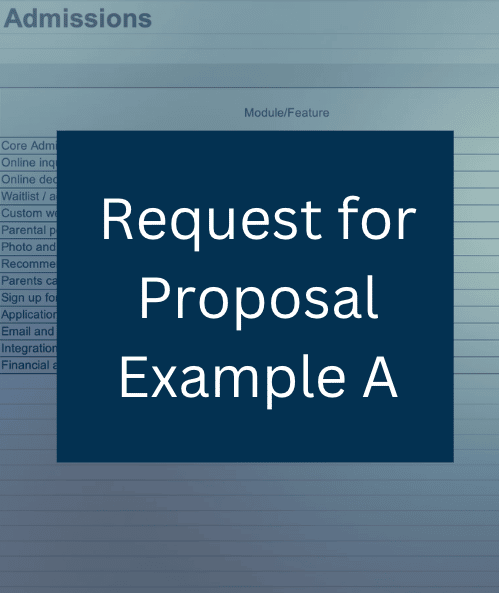 A preview of the request for proposal (RFP) document